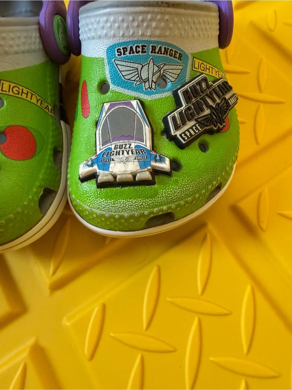 Kids Green Buzz Lightyear Croc Shoes